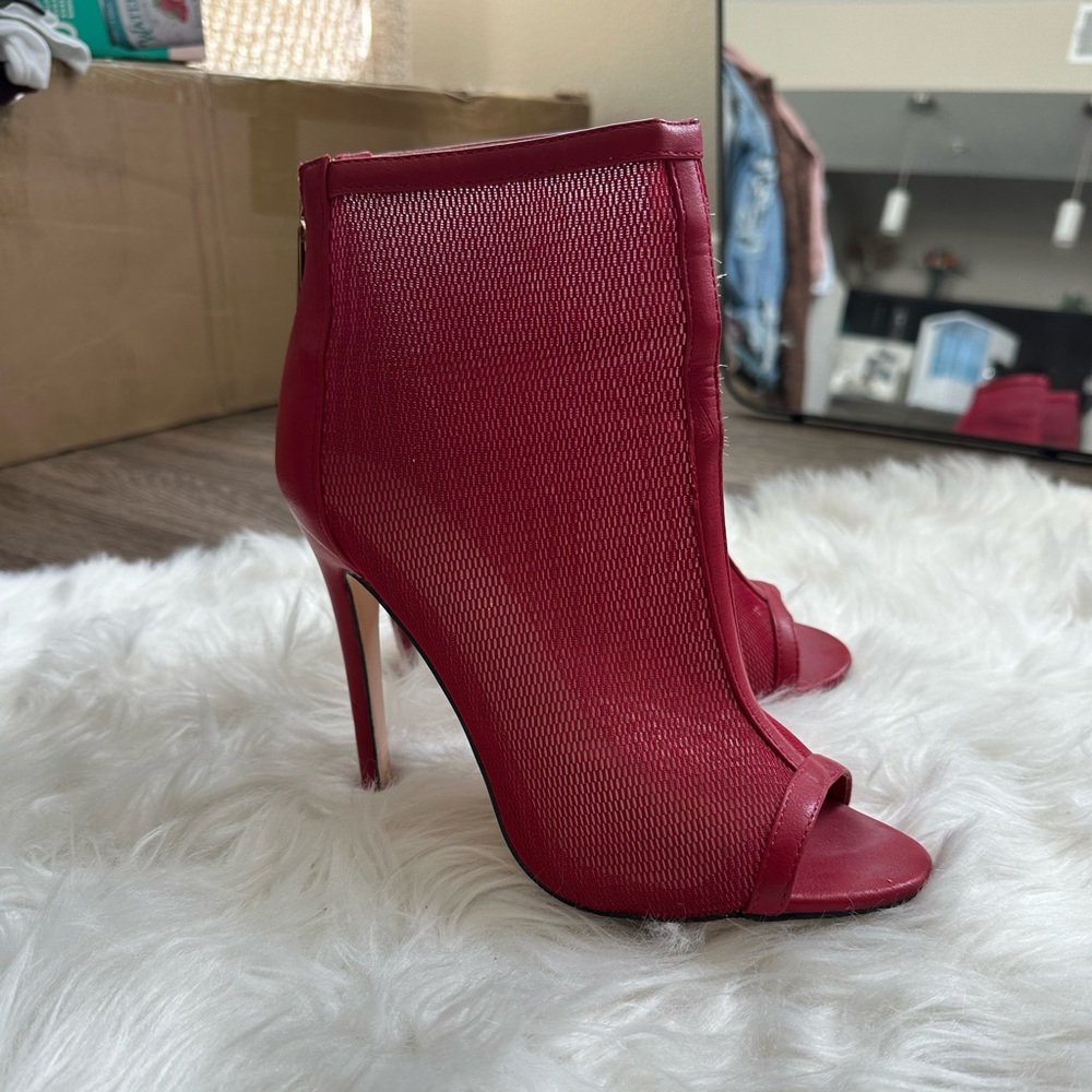 *REMOVING JUNE 30th* Mesh peep toe heel